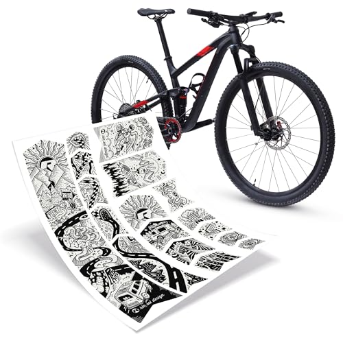 Riesel Design® Frame:Tape 3000 Fahrrad Rahmenschutz - Stylische Fahrrad Schutzfolie / 17 Selbstklebende Fahrradschutzfolien/MTB Rahmenschutzfolie für den gesamten Rahmen als Kratzschutz von Rie:Sel Design