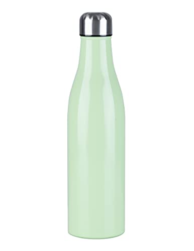 Kelomat, 1970-251, Trinkflasche, SONSTIGES, Nilgrün, Edelstahl, 0.5 Liter, Länge 6 cm, Breite 25 cm, Gewicht 0.355 kg, auslaufsicher, Thermosflasche, Wasserflasche, Outdoor von Riess