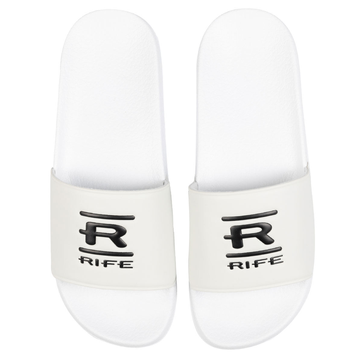 Rife Mens White Lightweight Fast-Drying Golf Sliders, Size: 10 | American Golf von Rife