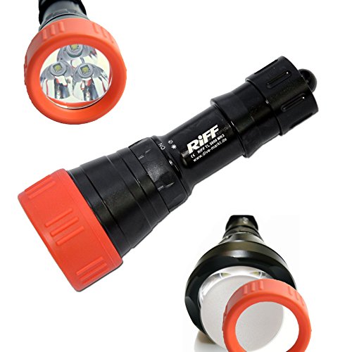 Riff TL 3000 MK3 Tauchlampe mit Streuscheibe von Riff