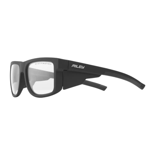 Riley Navigator Stylische Schutzbrille, UV- und Aufprallschutz, Arbeitsschutzbrille (klare Gläser) nach UKCA, UKNI, CE EN1 von Riley