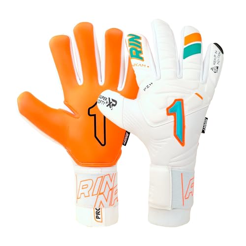Rinat Nkam Prime W/G Torwarthandschuhe, für Erwachsene, Unisex, Weiß, Grün, Größe 10 von Rinat
