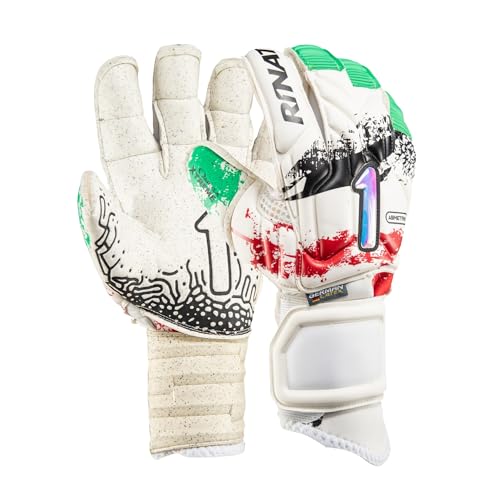 Rinat ASIMETRIK Prime PRO Torwarthandschuh, Weiß/Grün/Rot, 8 von Rinat