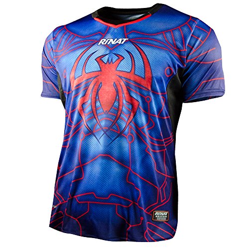 Rinat Erwachsene ARACNIK T-Shirt Fußball-Torwart-Trikot, Blau/Rot, L von Rinat