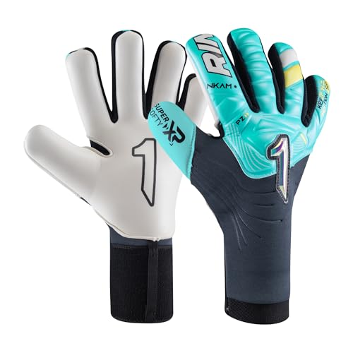 Rinat Fußball-Torwarthandschuhe NKAM Semi Junior Wassergrün, Unisex, Größe 4 von Rinat