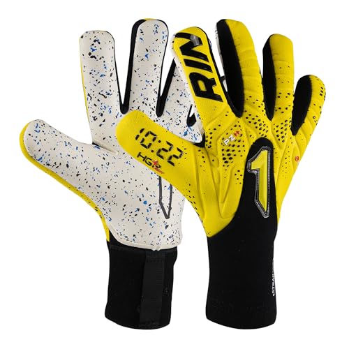 Rinat Kronos Torwarthandschuhe, 10:22, für Erwachsene, Gelb, Größe 7 von Rinat