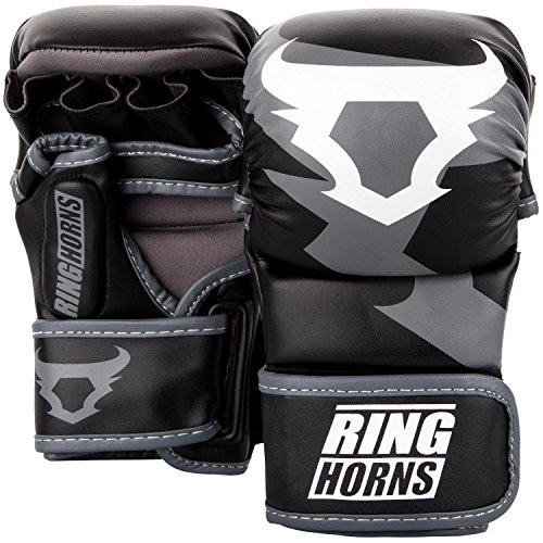 Venum Ringhorns Uni Charger MMA Sparring Handschuhe, Schwarz, L/XL von Venum