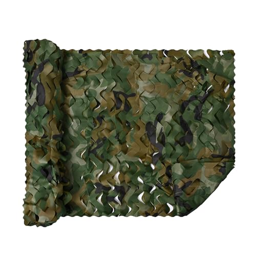 Rinling Tarnnetz, Bulk-Roll Camouflage Netz Leichtgewicht Tarnung Net für die Jagd Camping Schießen Dekoration Militär Sonnenschutz (Woodland 1.5x10m) von Rinling