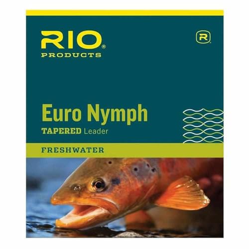 RIO Products Leaders Euro Nymph Vorfach mit Tippet Ring, transparent von Rio Brands