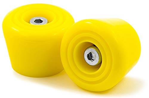 Rio Roller, Rollschuh-Bremsstopper, Unisex, Erwachsene Einheitsgröße gelb von Rio Roller