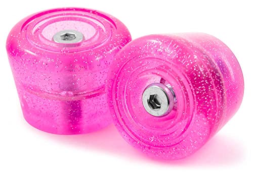 Rio Roller, Rollschuh-Bremsstopper, Unisex, Erwachsene Einheitsgröße rosa (Glitter) von Rio Roller