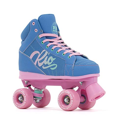 Rio Roller Lumina Childrens Rollschuhe, Jugendliche, Unisex, Blau/Pink (Mehrfarbig), Größe 35,5 von Rio Roller