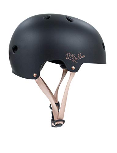 Rio Roller Rosa Skateboard-Helm, Unisex, für Erwachsene, Schwarz (Black), 53-56 cm von Rio Roller