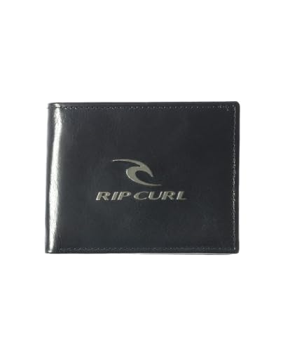 RIP CURL 2 Leder Herren Geldbörsen mit RFID ~ Corpowatu Schwarz, Schwarz , 9 x 11.5 x 1.5cms von Rip Curl