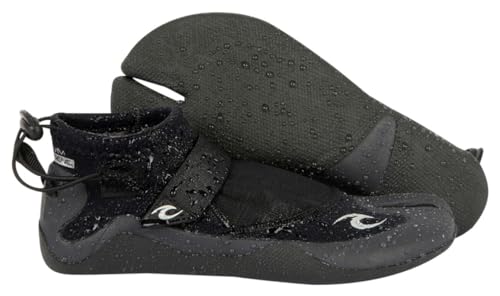 Rip Curl Mens Reefer 1.5mm Split Toe Wetsuit Boot WBO1AT - Black/Charcoal Footwear - 9 von Rip Curl