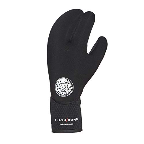 Rip Curl Flashbomb 5/3mm 3 Finger Glove WGLYEF - Black Size - L von Rip Curl