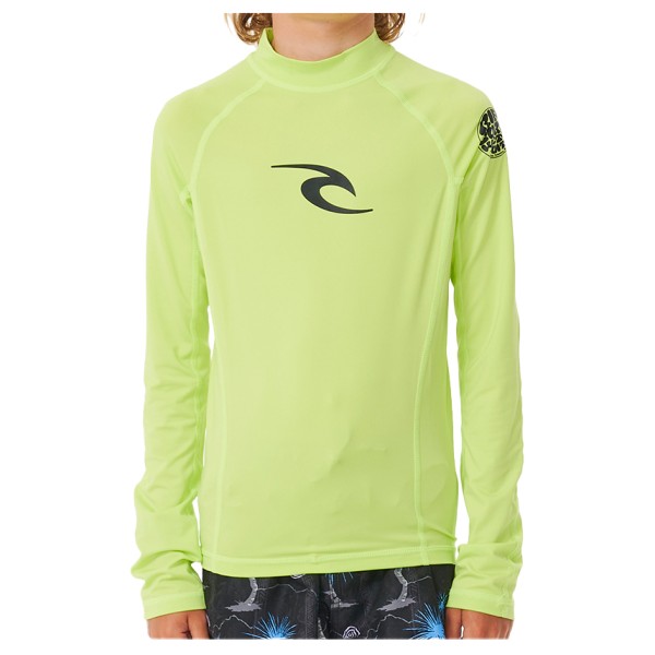 Rip Curl - Kid's Brand Wave UVP L/S - Lycra Gr 12 years grün/gelb von Rip Curl