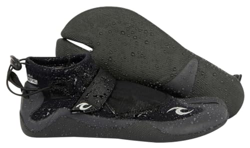 Rip Curl Mens Reefer 1.5mm Split Toe Wetsuit Boot WBO1AT - Black/Charcoal Footwear - 8 von Rip Curl