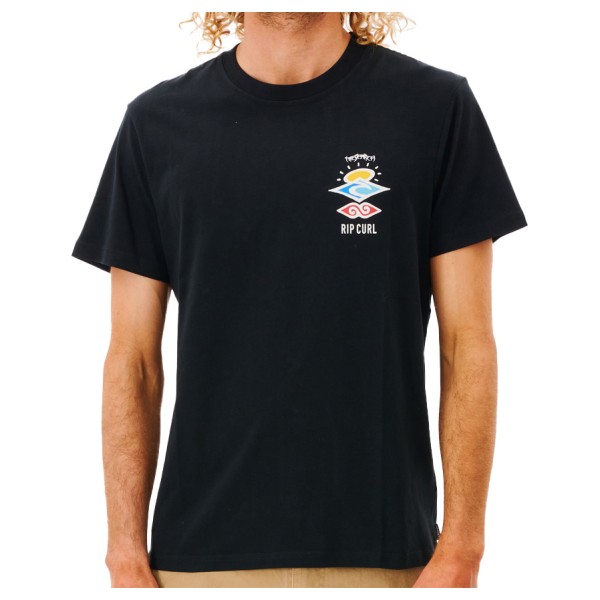 Rip Curl - Search Icon Tee - T-Shirt Gr L;M;S;XL;XXL schwarz;türkis;weiß von Rip Curl