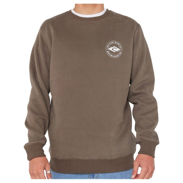 Rip Curl - Staple Crew - Pullover Gr M braun von Rip Curl