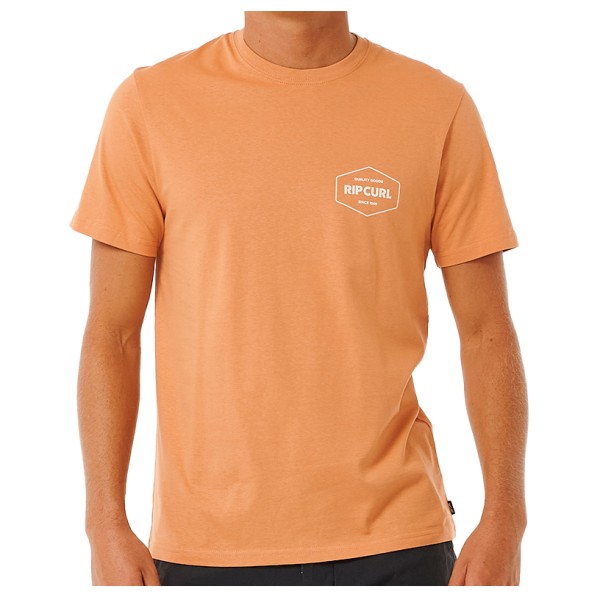 Rip Curl - Stapler Tee - T-Shirt Gr S orange von Rip Curl
