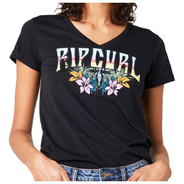 Rip Curl - Women's Block Party V Tee - T-Shirt Gr XL schwarz von Rip Curl