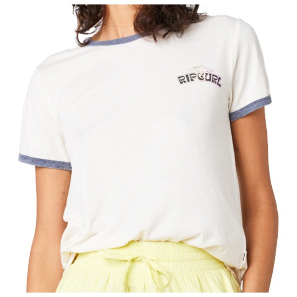 Rip Curl - Women's Ringer Neon Tee - T-Shirt Gr M weiß von Rip Curl