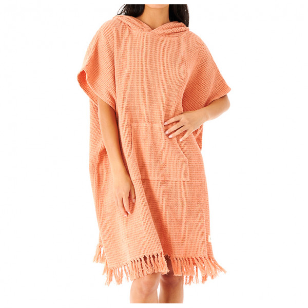 Rip Curl - Women's Stonewash Hood Towel - Surf Poncho Gr One Size orange von Rip Curl