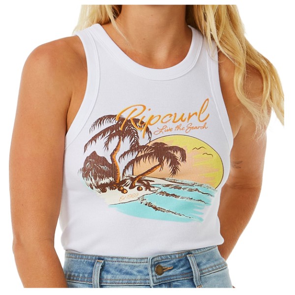 Rip Curl - Women's Sunset Ribbed Tank - Tank Top Gr L weiß von Rip Curl