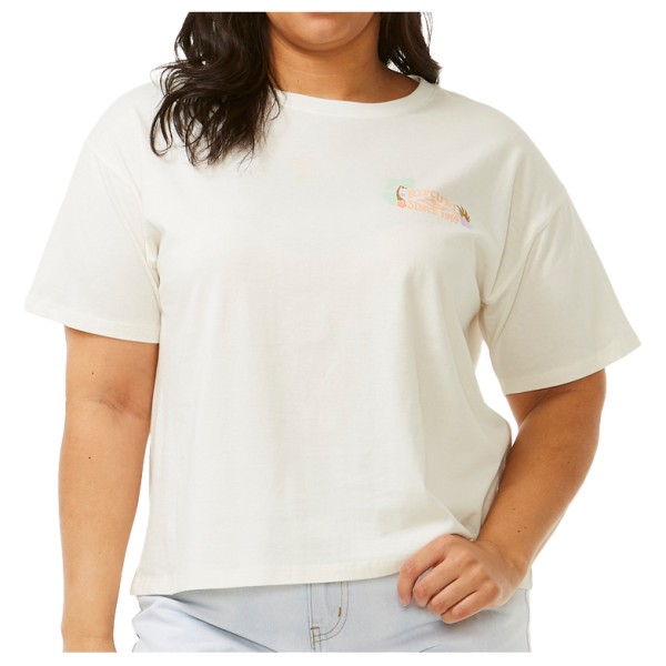 Rip Curl - Women's Tiki Tropics Relaxed Tee - T-Shirt Gr L;M;S;XL;XS grau;weiß von Rip Curl
