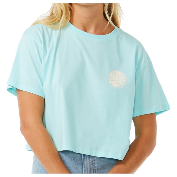 Rip Curl - Women's Wettie Icon Crop Tee - T-Shirt Gr L blau von Rip Curl