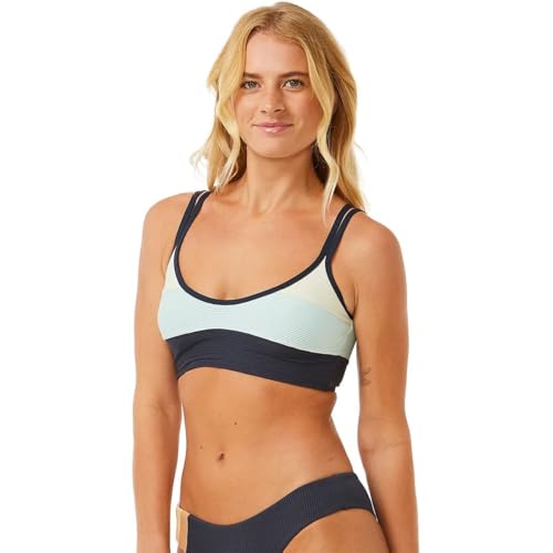 Rip Curl Womens Block Party Spliced Crop Top 0DXWSW - Navy Womens Size - XL von Rip Curl