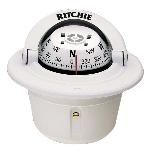 Ritchie Navigation Explorer Flush Compass Weiß von Ritchie Navigation
