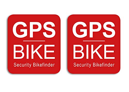 GPS Security Bike Finder Aufkleber 2 Stück für Fahrrad, E-Bike, Rennrad, Mountainbike, Citybike Sticker - Wetterfest, UV-Beständig von Ritter Mediendesign