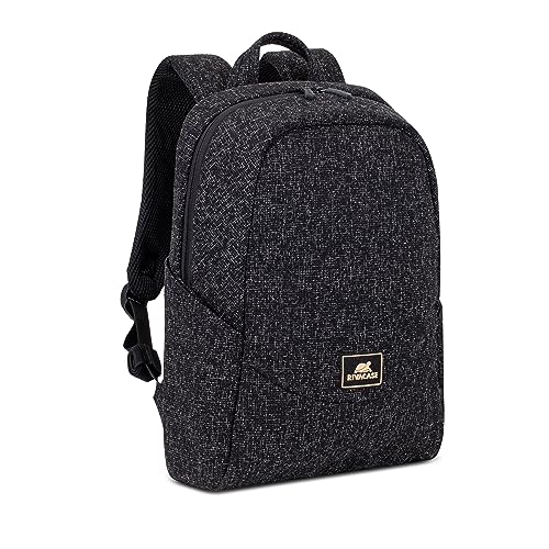Rivacase Laptoprucksack bis 13,3 Zoll - Tagesrucksack für Damen und Herren - wasserabweisender Tweed -Rucksack - modischer Notebook-Rucksack für Uni, Reisen und Arbeit von Rivacase