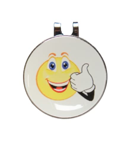 Cap-Clip + Golfball Marker mit Logo Smile TOP von RoLoGOLF