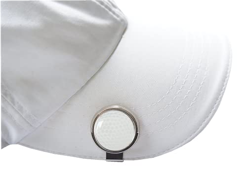Cap-Clip mit Ballmarker mit Logo Golfball von RoLoGOLF