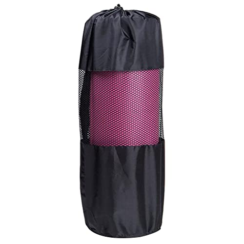 Roadoor Yoga-Matte-Tasche für 1/2-Zoll-Yoga-Matte, Fitness-Fitness-Yoga-Decke mit Kordel Zug 1pcs Schwarz von Roadoor