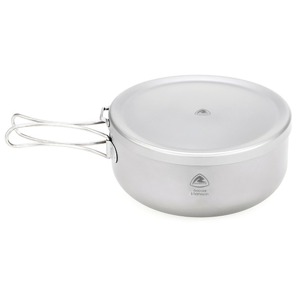 Robens - Ori Titanium Pot With Plate Lid - Topf Gr 14,3 x 6,3 cm grau von Robens