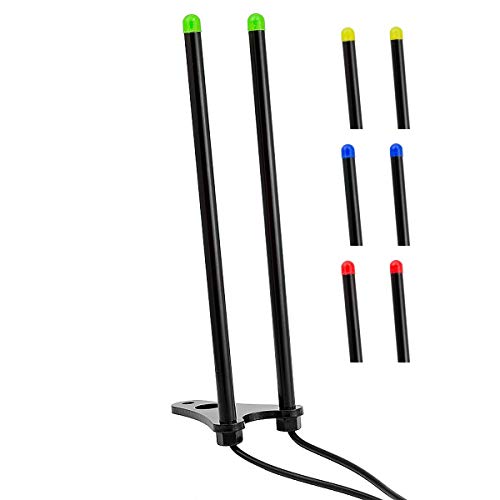CARPEX 14cm Snag Bar mit LED erhältlich Rutenhalter Rutensicherung Black Snag Ears (gelb/Yello) von Robinson Carpex