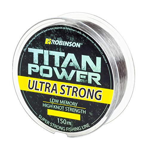 Robinson Angelschnur Titan Power Ultra Strong 150m/0,155-0,500mm stark ! (0,235mm / 13kg) von Robinson