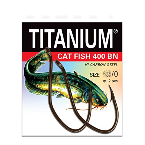 Titanium CAT Fish 400BN 2 extrem Starke geschmiedete Welshaken Raubfischhaken (6/0) von Robinson
