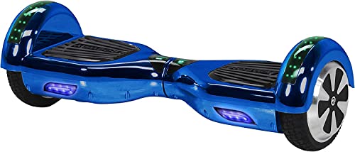 Robway W1 Hoverboard - Das Original - Marken Akku - Self Balance - 22 Farben - Bluetooth - 𝟮 x 𝟯𝟓𝟬 Watt Motoren - App - Led (Blau Chrom) von Robway