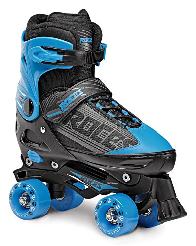 Roces 550046 Herren Modell quaddy 1.0 Roller Skate, Uns 13jr-2, schwarz/blau von Roces
