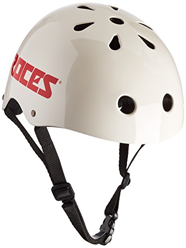 Roces Erwachsene Helm CE Aggressive Helmet, Mat White, S von Roces