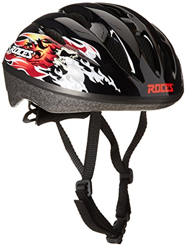 Roces Jungen Flames 5.0 Helm, Black/Red, S von Roces