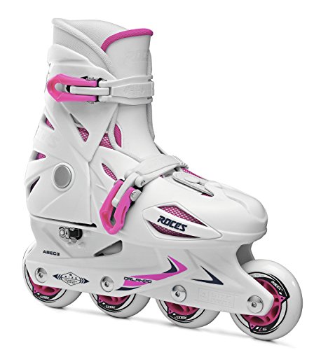 Roces Kind Orlando III, 400687-008 Inline Skate, White-pink, 30-35 von Roces