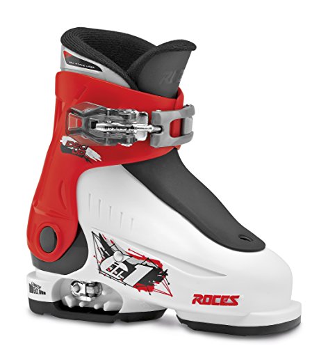 Roces Kinder Skischuhe Idea Up Größenverstellbar, White-Red-Black, 25/29, 450490-015 von Roces