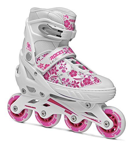Roces Mädchen Inline-Skates Compy 8.0, White-Violet, 26-29, 400809 von Roces