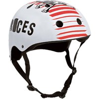Roces Skull 800 Aggressive Helmet Matte White Red von Roces